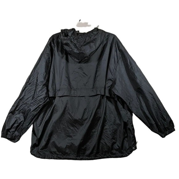 Vintage Foot Locker Front Pouch Pullover Rain Jacket Rain Windbreaker Black XXXL - Picture 3 of 6